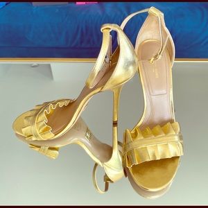 Gorgeous Michael Kors Metallic Gold Stiletto Sandal